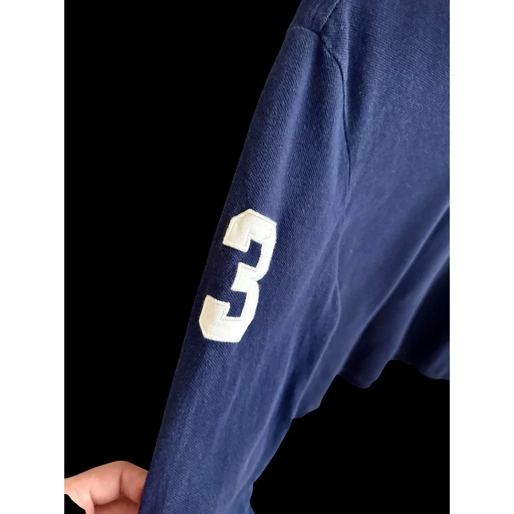 Vintage 90's Polo Big Horse Long Sleeve Shirt‎ Sz Small/Medium Navy Custom Fit